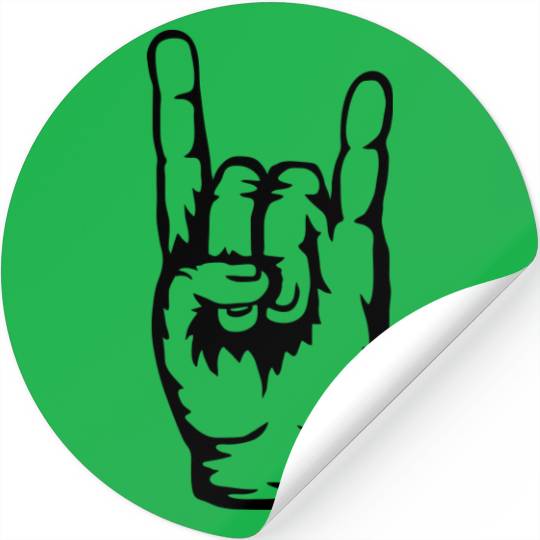 Logo heavy metal hand Stickers