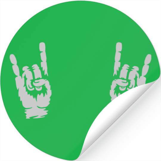 music heavy metal hands Stickers