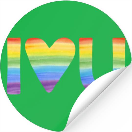 Lgbtq Gay Pride Month Rainbow Love Is Love Stickers