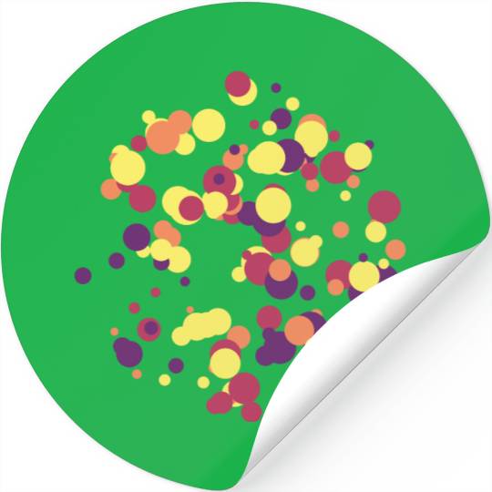 abstract circles pattern Stickers