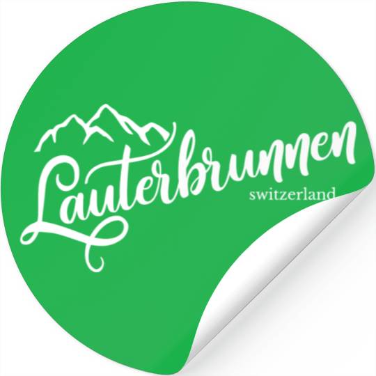 Love Lauterbrunnen Switzerland Alps Stickers