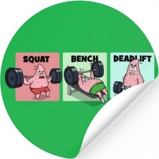 Majin Buu vs Patrick - Funny Anime Gym Stickers
