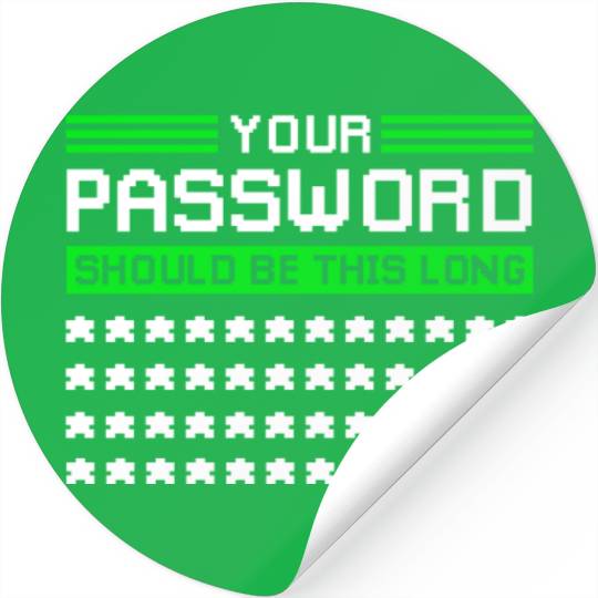 Funny Cyber Security Password Stickers