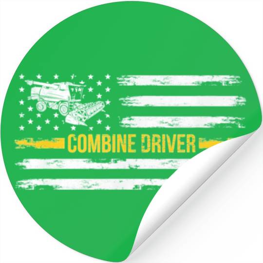 Combines Harvester Driver Stickers