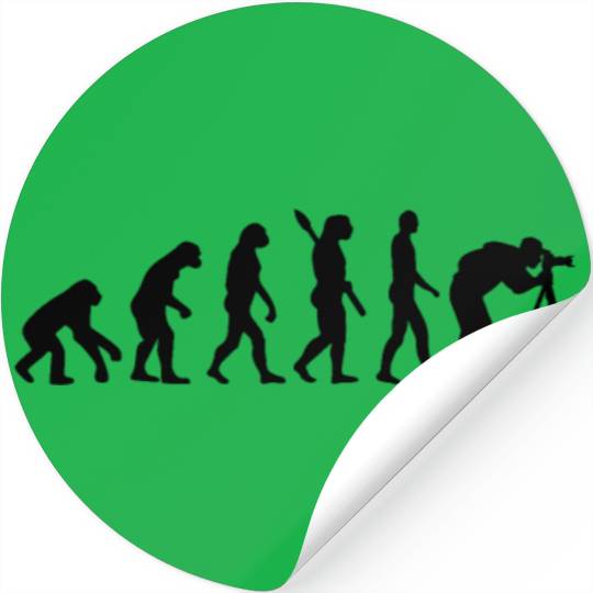 Photographer Evolution Stickers