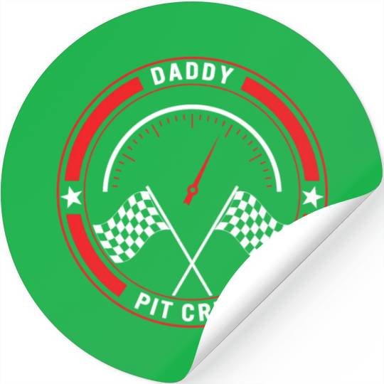 Daddy Pit Crew Stickers, Father's Day Gift Race Day