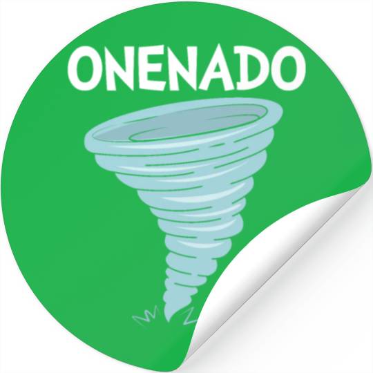 Onenado 1st Birthday Tornado Stickers