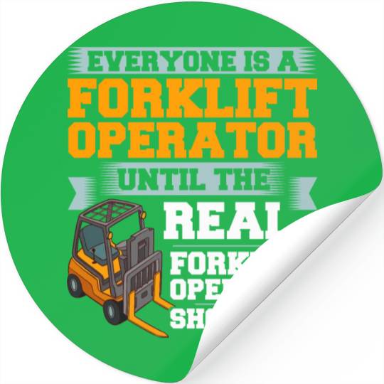 Forklift Operator Driver Lift Truck Training Stickers