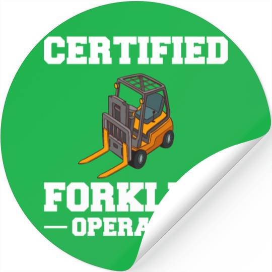 Forklift Operator Driver Lift Truck Training Stickers