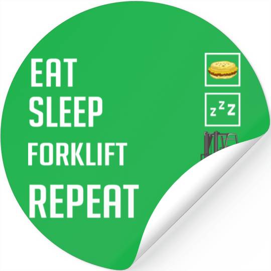 Forklift Operator Driver Lift Truck Training Stickers