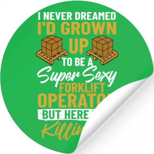 Forklift Operator Driver Lift Truck Training Stickers