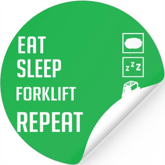 Forklift Operator Driver Lift Truck Training Stickers