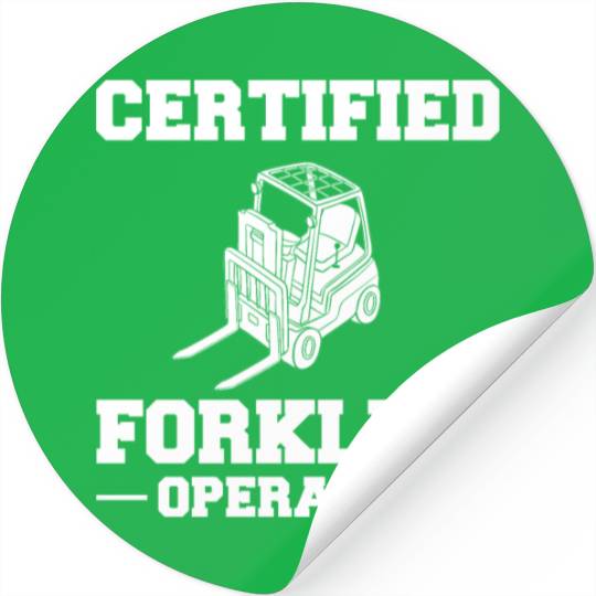 Forklift Operator Driver Lift Truck Training Stickers