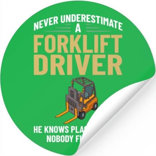 Forklift Operator Driver Lift Truck Training Stickers