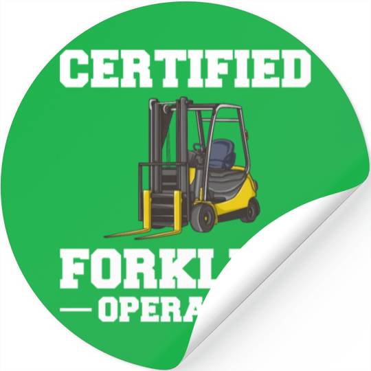 Forklift Operator Driver Lift Truck Training Stickers