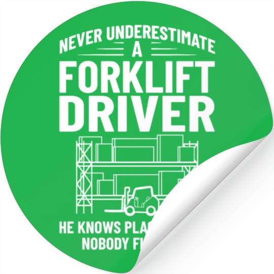 Forklift Operator Driver Lift Truck Training Stickers