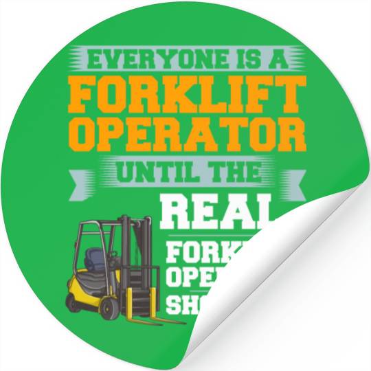 Forklift Operator Driver Lift Truck Training Stickers