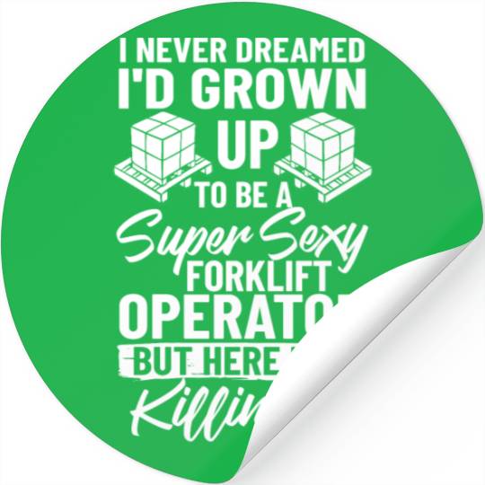Forklift Operator Driver Lift Truck Training Stickers
