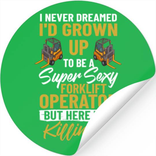 Forklift Operator Driver Lift Truck Training Stickers