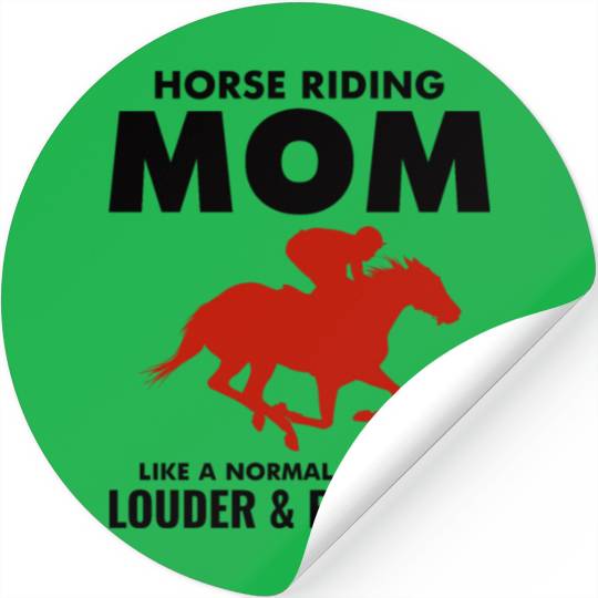 Barrel Racer Racing Horse Riding Mom Mothers day Stickers