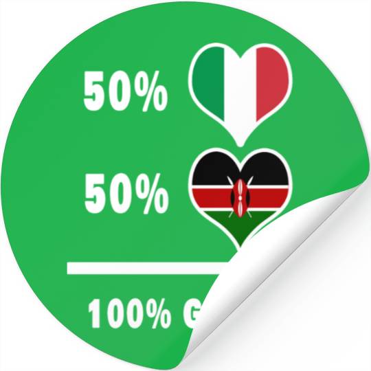 Italy and Kenya genius / gift Stickers