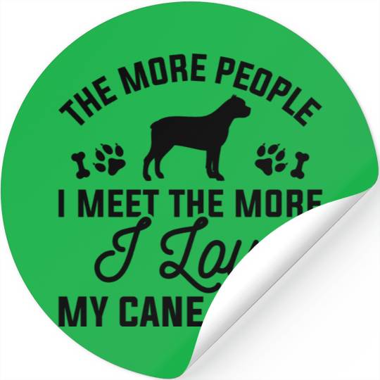 I Love My Cane Corso Stickers