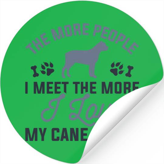 I Love My Cane Corso Stickers