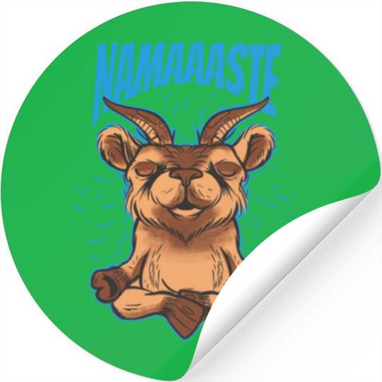 Goat Making Yoga Stickers