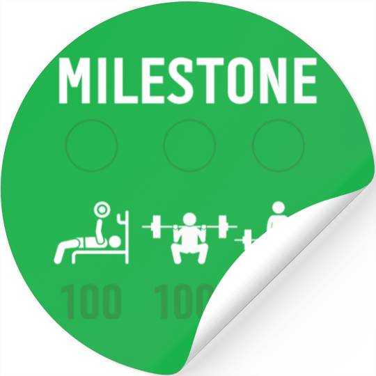 milestone gym Stickers