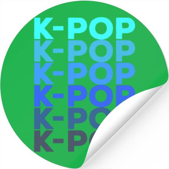 K-POP blue repetition from WhatTheKpop Stickers