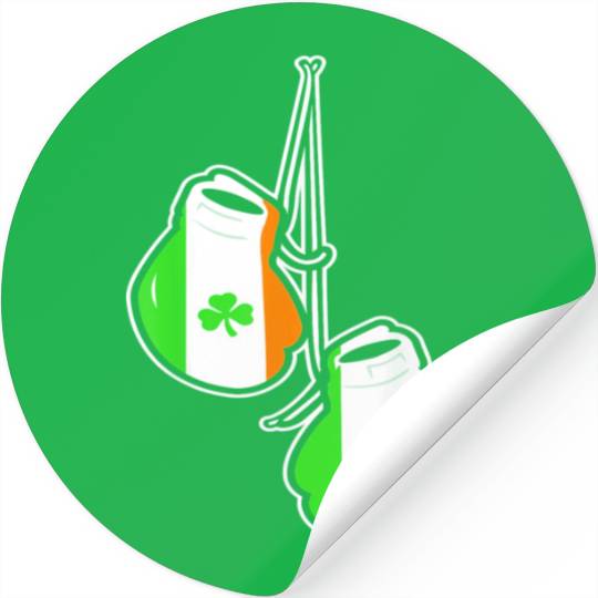 Ireland Flag Shamrock Irish boxing gloves Stickers