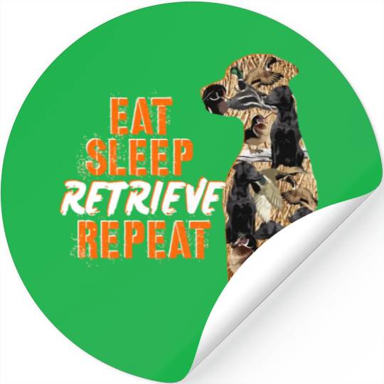Labrador Retriever Duck Hunting Design Stickers