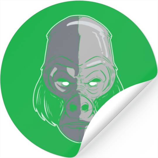 King Gorilla Zookeeper Gift Stickers