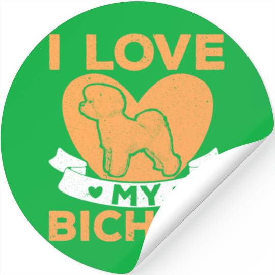 Bichon Frise Dog Lover Dog Breeder Puppy Paw Love Stickers