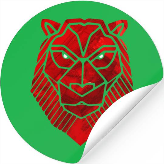 Lion Face Stickers