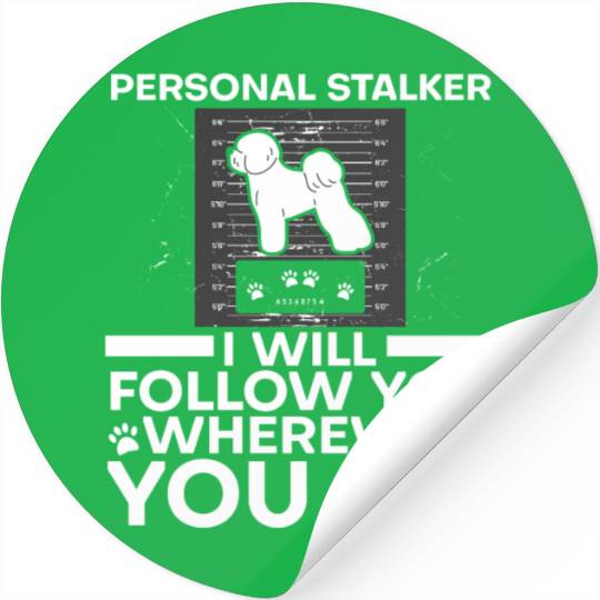 Bichon Frise Dog Lover Dog Breeder Puppy Paw Love Stickers