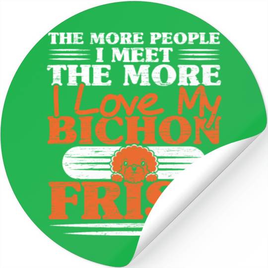 Bichon Frise Dog Lover Dog Breeder Puppy Paw Love Stickers