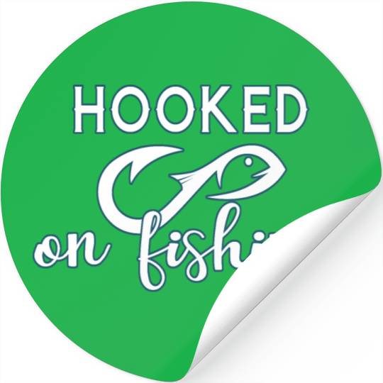 Hooked on fishing Stickers