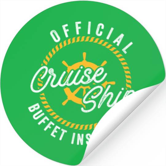 Funny Cruise Ship Buffet Inspector Partners Stickers