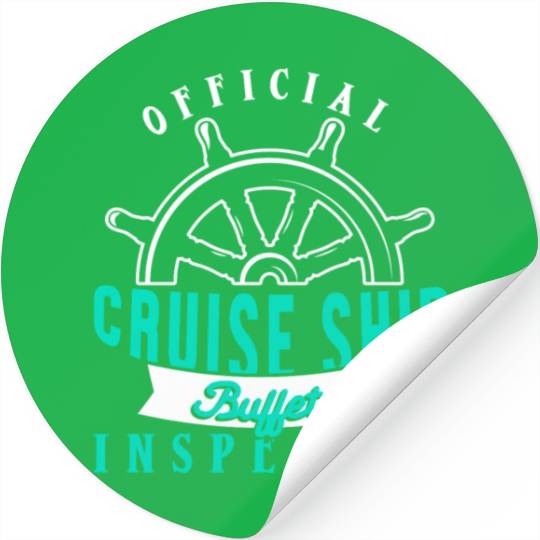 Funny Cruise Ship Buffet Inspector Partners Stickers