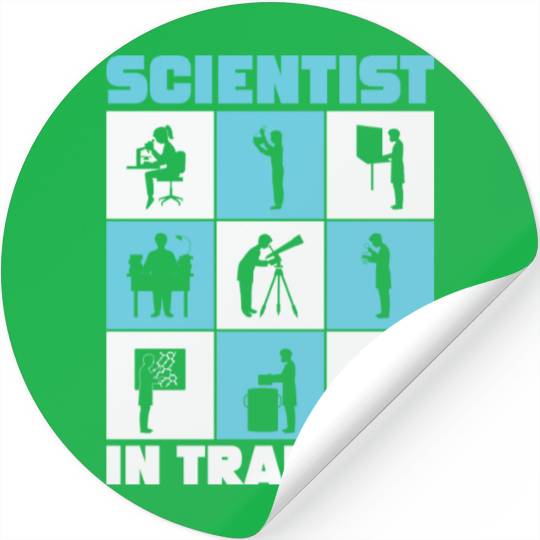Scientist in Training Girl Science Lover Stickers