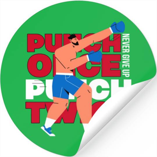 Never give up. Stickers