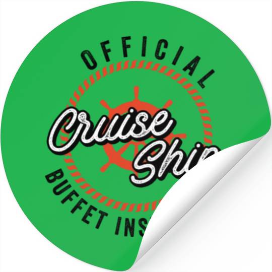 Funny Cruise Ship Buffet Inspector Partners Stickers