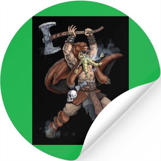 Norse Viking Warrior Stickers