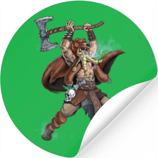 Norse Viking Warrior Stickers