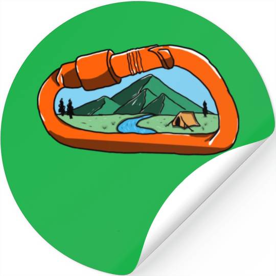 Climb adventure art Stickers