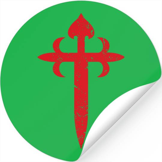 Vintage Cross of Saint James Stickers