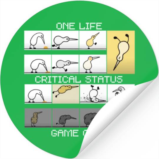 ONE LIFE 1 GAME OVER NO DRUG NO COCAINE NO alcohol Stickers