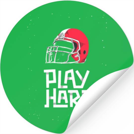 play hard rugby american football Stickers