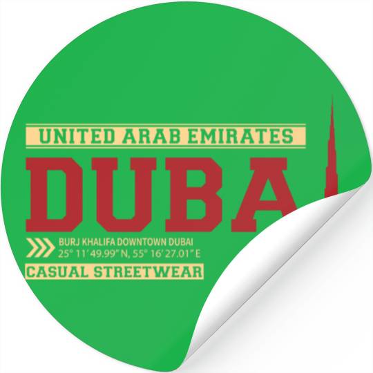 Burj Khalifa Downtown Dubai United Arab Emirates Stickers